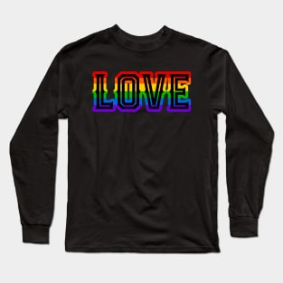 Love Gay Pride Letters Long Sleeve T-Shirt